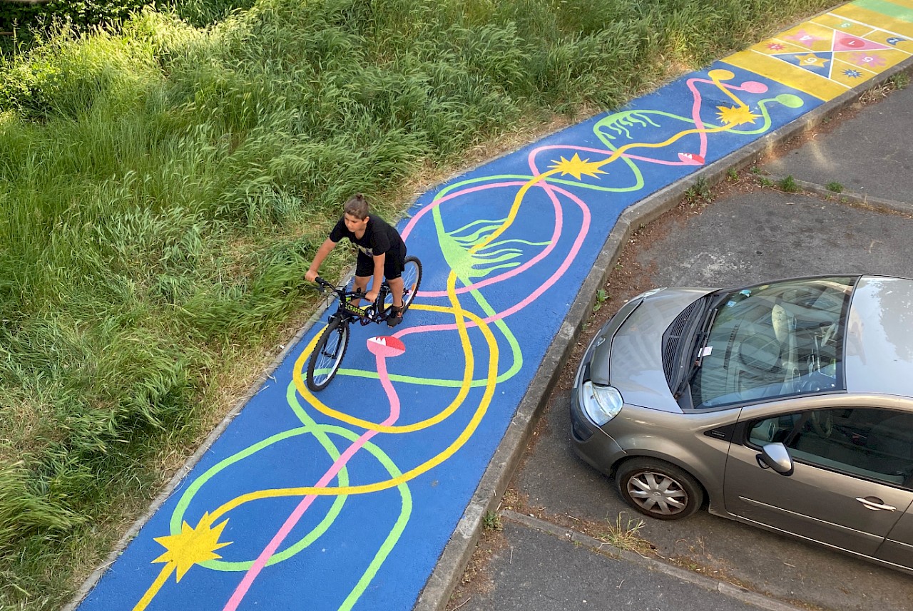 Chemin mis en couleur